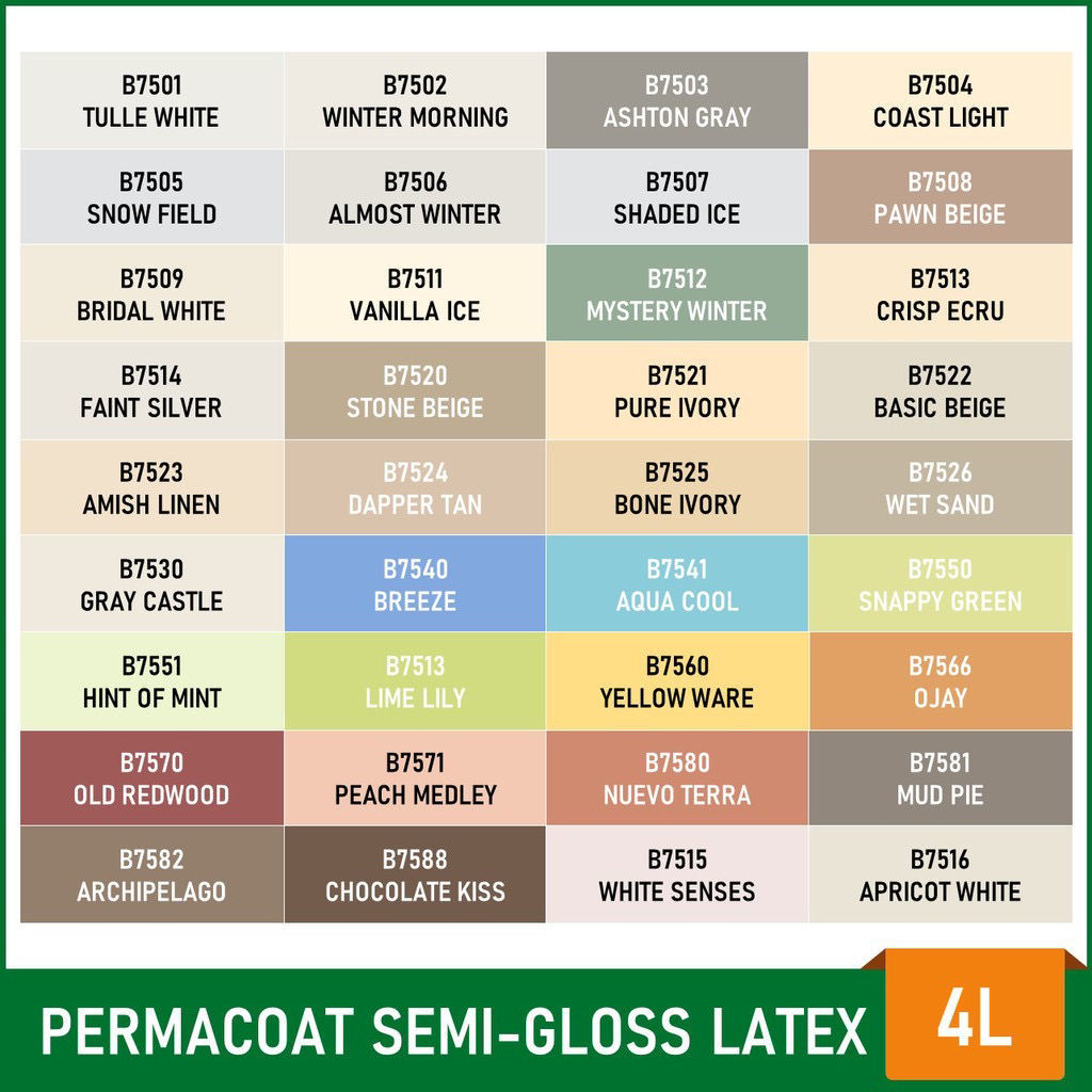 Prima Home Depot Boysen Permacoat Semi Gloss Latex Colored 1 Gallon